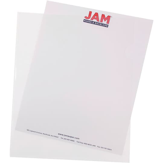 JAM Paper 9" x 11.5" Plastic Sleeves